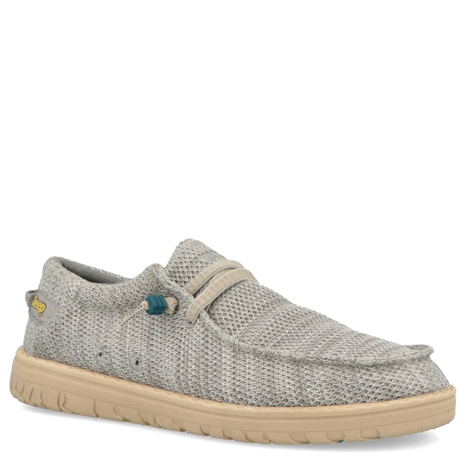 Light grey Jeep Wallabee with Jeep logo for men