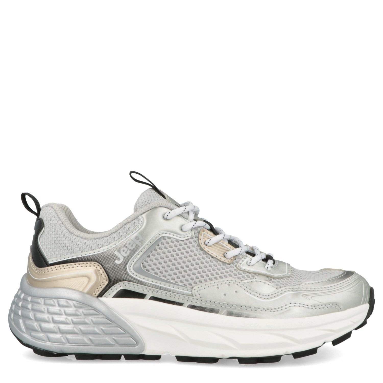 Silver Jeep sneaker for women