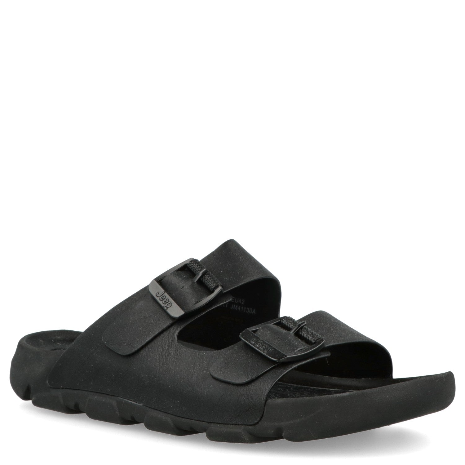 Jeep Black sandal with double buckle