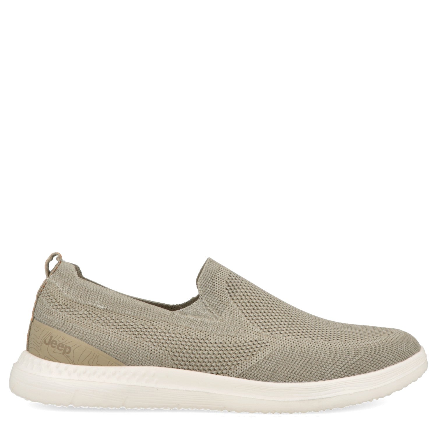 Beige Jeep slip-on shoe for men with Jeep logo