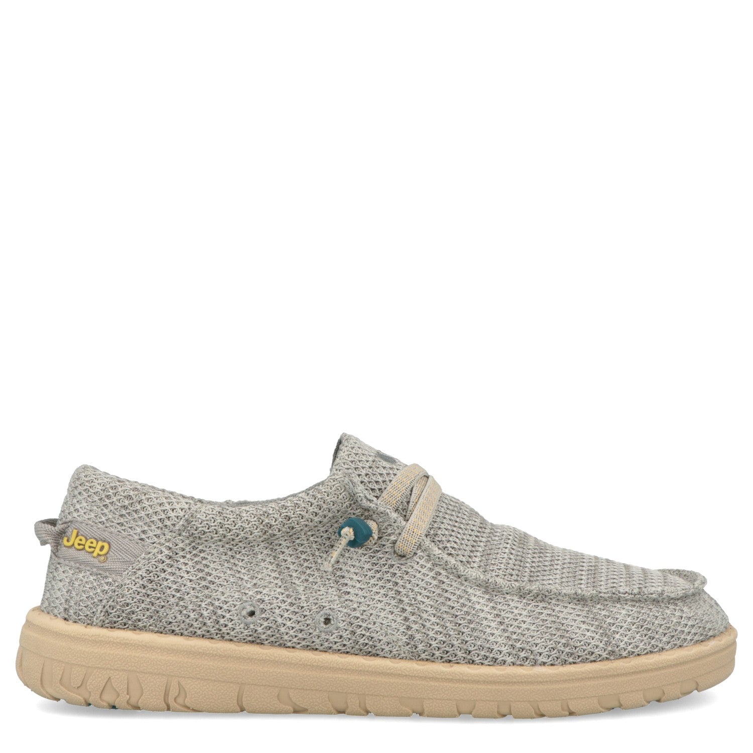 Light grey Jeep Wallabee with Jeep logo for men