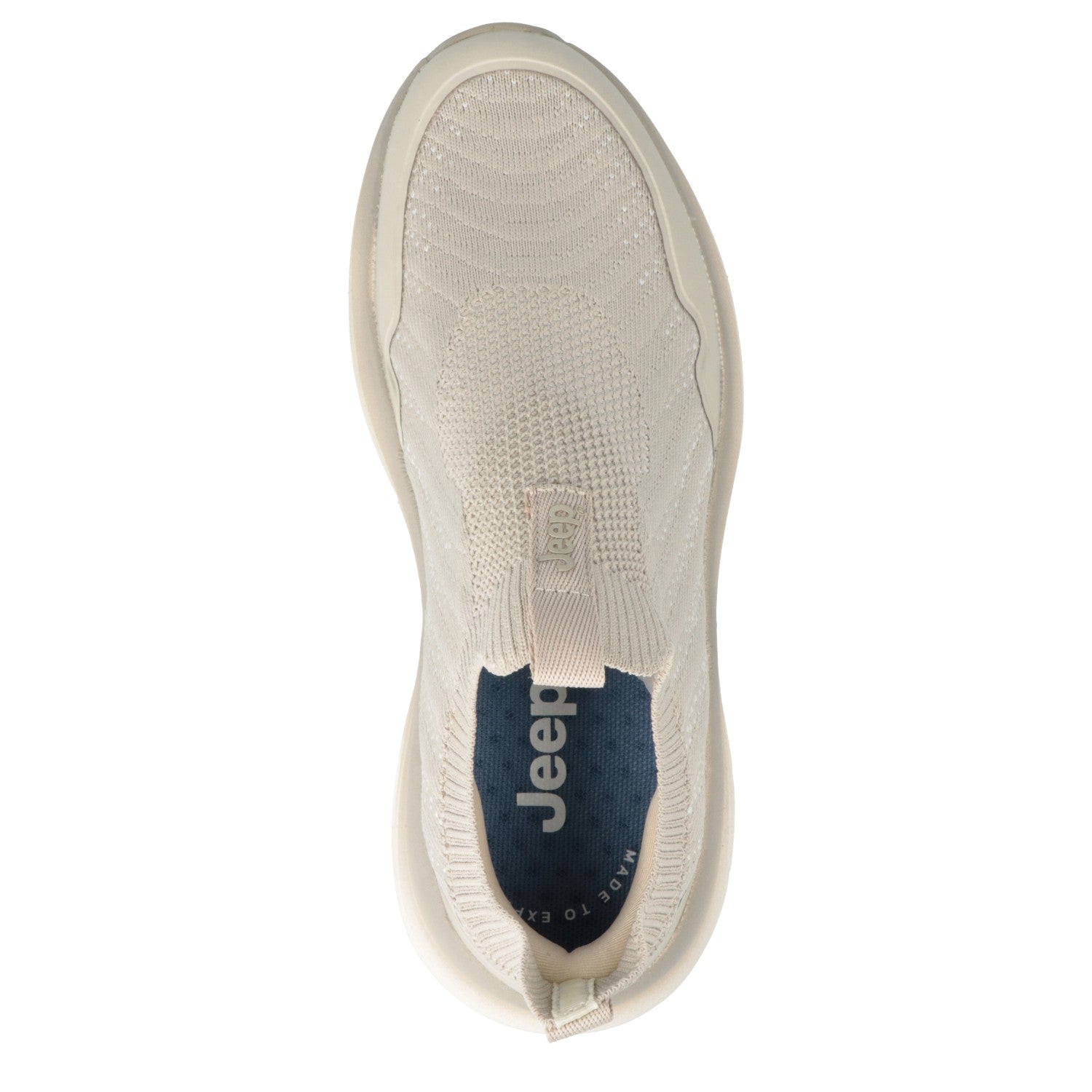 Beige Jeep slip-on sneaker for women