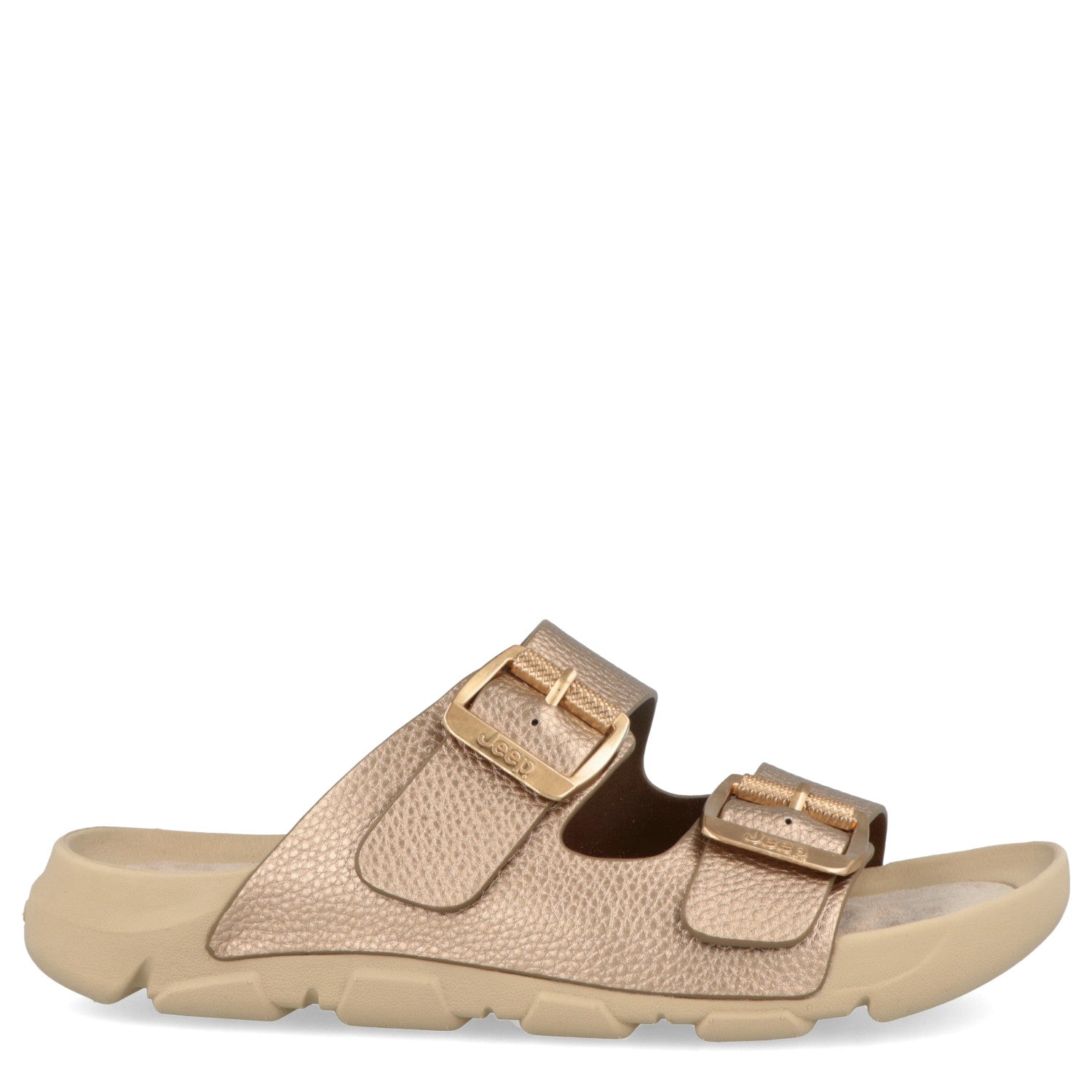 Jeep 2 buckles Rose Gold Sandal for Women