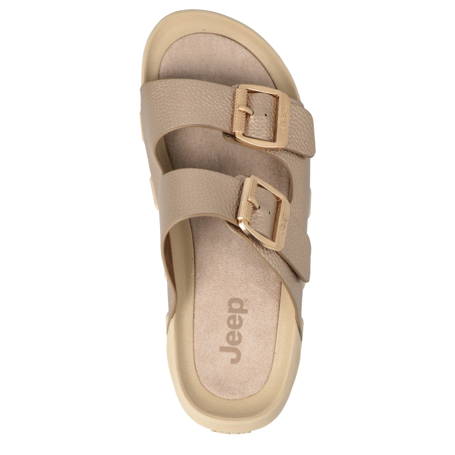 Jeep 2 buckles Rose Gold Sandal for Women