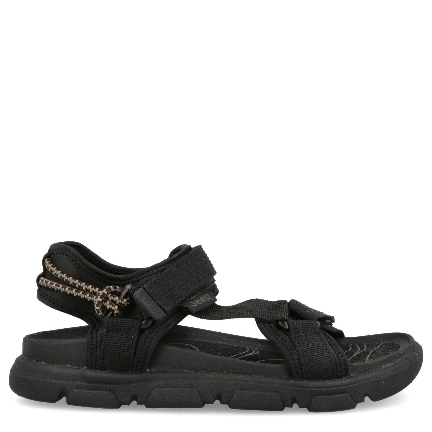 Black Jeep walking sandals for women