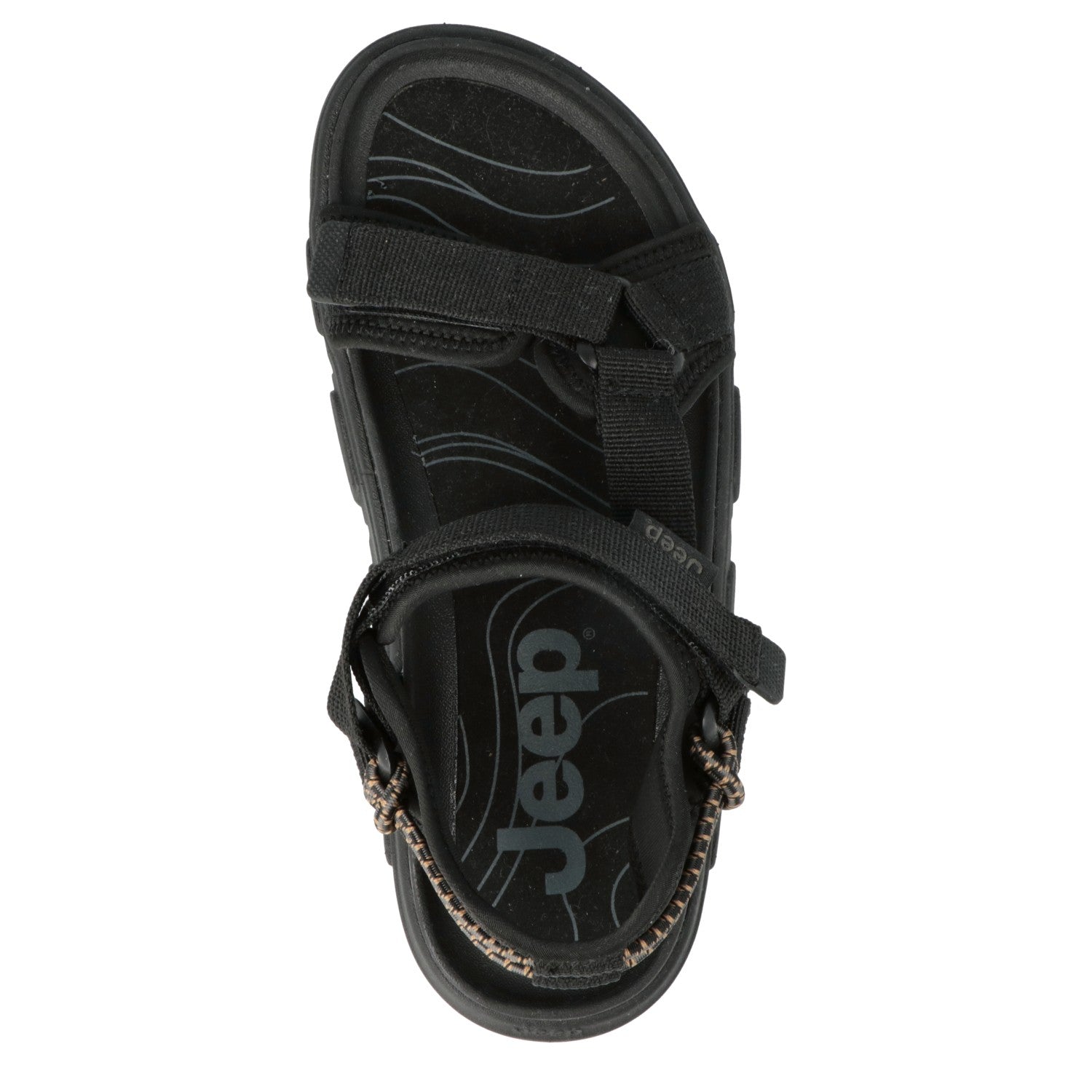 Black Jeep walking sandals for women