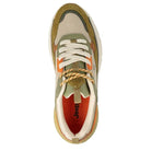 Khaki and orange sneaker with Jeep logo for men
